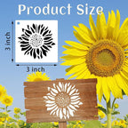 80 Pcs 3 x 3 Inch Stencils for Painting on Wood, Reusable Flower Butterfly Bird - Image 2