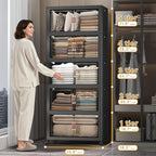 UAMFURI Stackable Storage Bins, 560QT Collapsible Drawers - Image 2