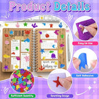 744PCS Glitter Foam Stickers, Colorful Sea Animal Stickers, Self-Adhesive Foam - Image 3