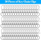 Anezus 150 Pcs Swivel Key Chain Lanyard Carabiner Hook - Image 7