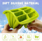 10 Cavity Popsicles Molds with 50 Pcs Popsicle Sticks, Bpa-free ice Pop Mold - Image 3