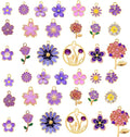 Bulk Gold Enamel Charms for Jewelry Making, Colorful Metal Charms Pendant for by stino