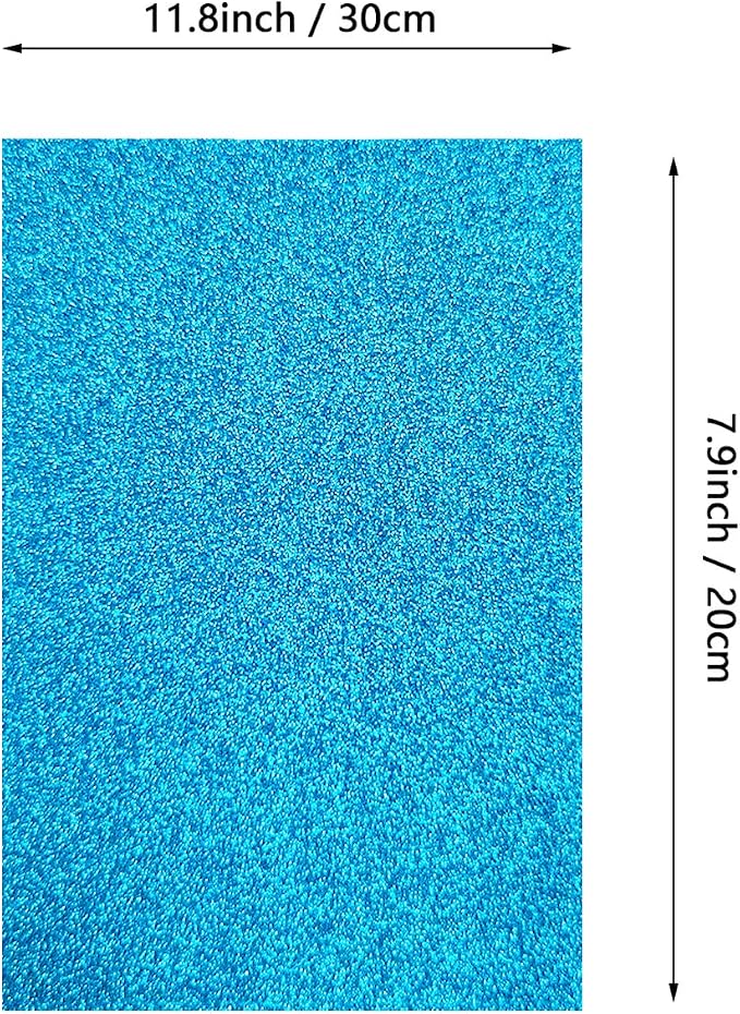 Jtnohx Glitter Felt Fabric, 8 x12 inches Felt Square Glitter - Image 5