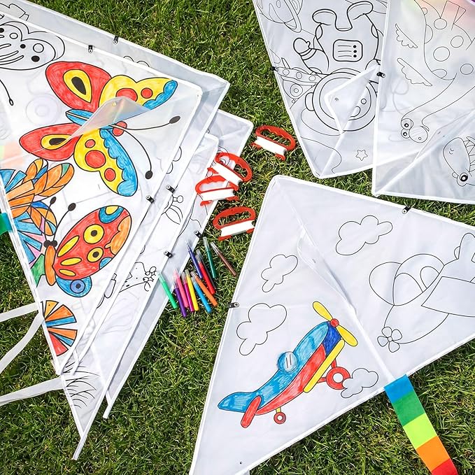 Libima 30 Pack Large Kites for Kids and Adults Bulk 39.4 Inch DIY Making Kit - Image 3
