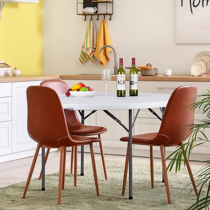 SUPER DEAL 4 Foot Round Folding Card Table - Image 6