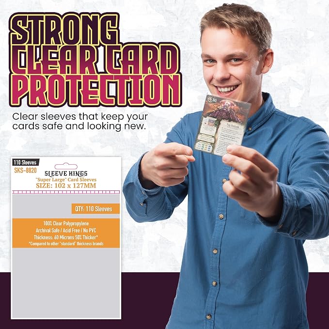 Sleeve Kings Standard Card Sleeves – 110 Count, XL Size, Compatible - Image 2