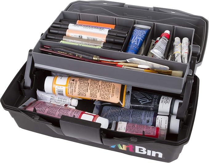 ArtBin 6891AG 1-Tray Art Supply Box, Portable Art & Craft Organizer by ArtBin