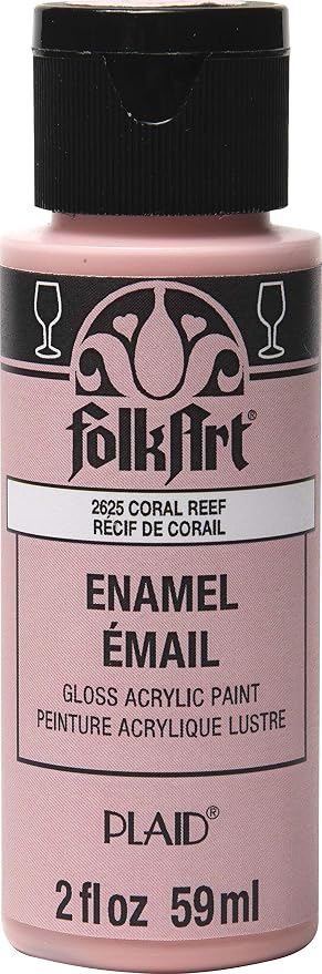 FolkArt Acrylic Enamel Craft Paint, 2 oz, Coral Reef by FolkArt