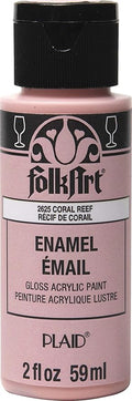 FolkArt Acrylic Enamel Craft Paint, 2 oz, Coral Reef by FolkArt