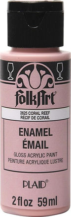 FolkArt Acrylic Enamel Craft Paint, 2 oz, Coral Reef by FolkArt