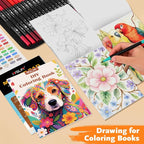 Dual Brush Marker Pens, 128 Colors Art Markers Set - Image 7