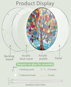 Acrylic Puzzle Suncatcher, Colorful Wishing Tree Sun Catcher - Image 6