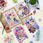 85Pcs Pressed Flowers for Crafts, DIY Art, Candle & Soap Making w/ Tweezer - Image 3