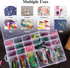 OUTUXED 8 Pack 36 Grids Clear Plastic Storage Boxes - Image 5