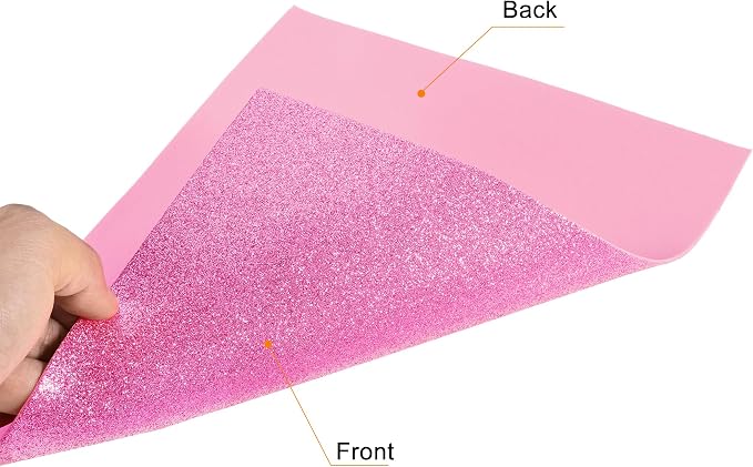 uxcell Pink Red Shiny EVA Foam Sheets 11 x 8 Inch 2mm Thick - Image 4