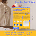 New brothread 6PCS 8.5"x11" Sticky Water Soluble Embroidery Stabilizer - Image 2