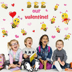 JarThenaAMCS Valentine' s Day Bee Classroom Door Decoration Bulletin Board Set - Image 7
