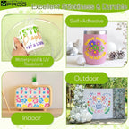 VINYL FROG Permanent Vinyl Bundle 12‘’x12'' Glossy Adhesive Vinyl 14 Sheets 12 - Image 4