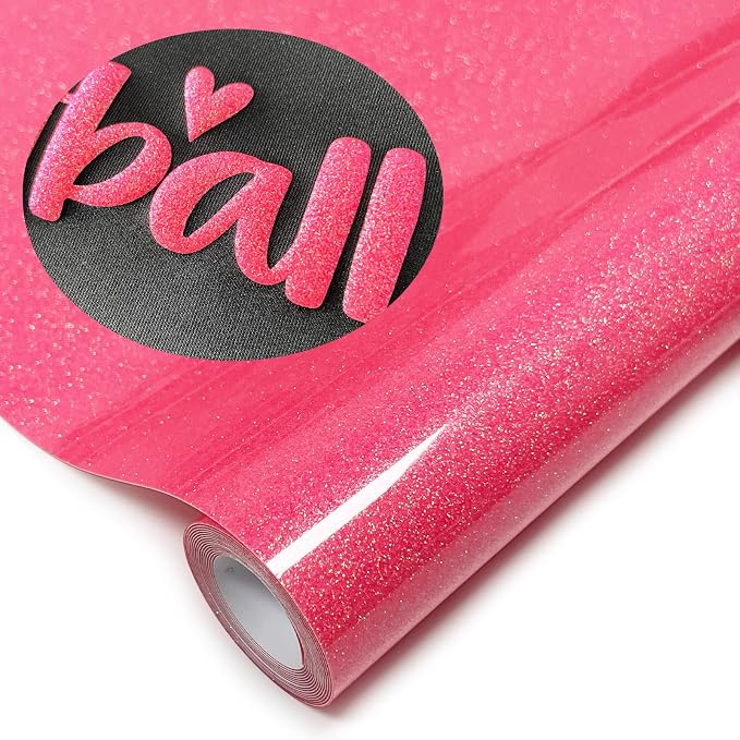 Glitter Puff Heat Transfer Vinyl, 12in X 5ft Iron on | 3D Puff, Wash No Fade by YIWLOER