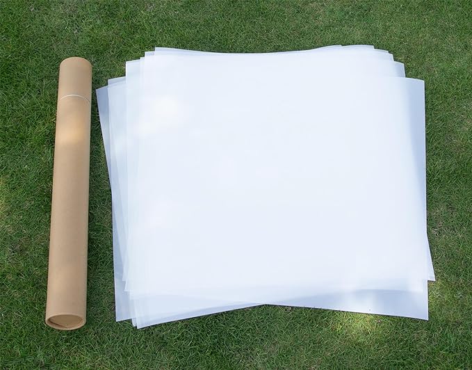 24X24 Inch 7mil Blank PET Laser Cutting Stencil Plastic Sheets, Food-Safe Mylar by neglex
