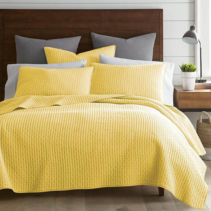 Levtex Home Cross Stitch Reversible King/Cal King Quilt Set and 2 Pillow Shams by LevtexHome