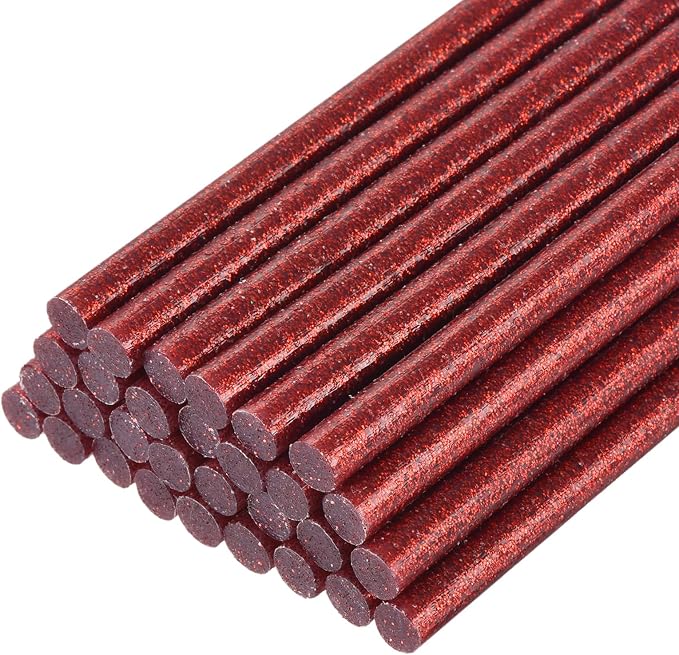 uxcell 30pcs Full Size Hot Glue Gun Sticks 8-inch x 0.27-inch High Sticky Small by uxcell