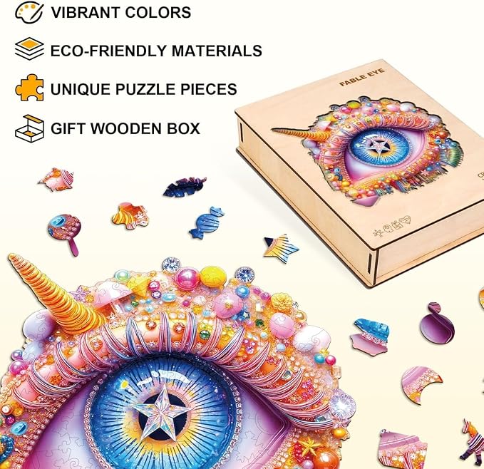 Fable Eye Puzzles Adults Gifts Wooden 260 Pieces 13.4 * 12.9in - Image 2