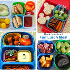 XANGNIER 40 Pcs Silicone Lunch Box Dividers, Reusable Lunch Bento Box - Image 2
