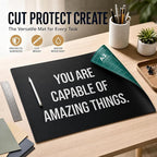 23" x 17" Self Healing PVC Cutting Mat, A2-Black or Green | A2, Double Sided - Image 3