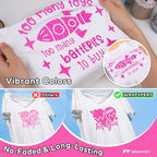 WRAPXPERT Pink Glitter HTV Hot Pink Heat Transfer Vinyl Roll - Image 4