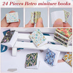 Skylety 24 Pieces 1:12 Scale Miniatures Dollhouse Books Assorted Miniatures - Image 4