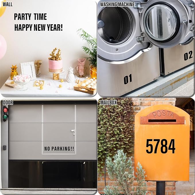 Letter Stickers, Mailbox Numbers, 4 Inch Waterproof Vinyl Alphabet | 4 Inch - Image 4