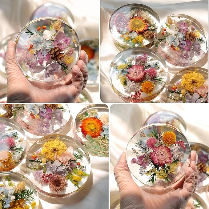 LET'S RESIN Extra Deep Resin Coaster Molds Silicone, 4 Inches Large 6 Cavity - Image 2