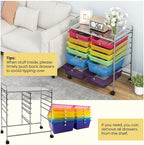 BECOMFORT 12-Drawer Rolling Cart - Image 4