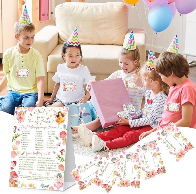 What's Your Fairy Name Game Cards, Birthday Game Supplies, 1 Fairy Name Game - Image 5