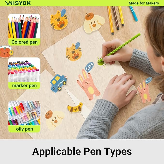 WISYOK 10pcs Shrinky Film, Shrink Paper Sheets - Image 3