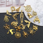 WOCRAFT 60pcs Antique Gold Halloween Bracelet Charms - Image 4