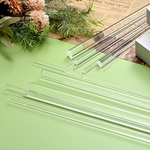 M METERXITY 10-Pack Acrylic Round Rods, 11.81 x 0.31 Inch/ 300 x 8 mm Clear - Image 7