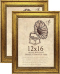 12x16 Picture Frame with Real Glass set of 2-Vintage Frames by TKYGU