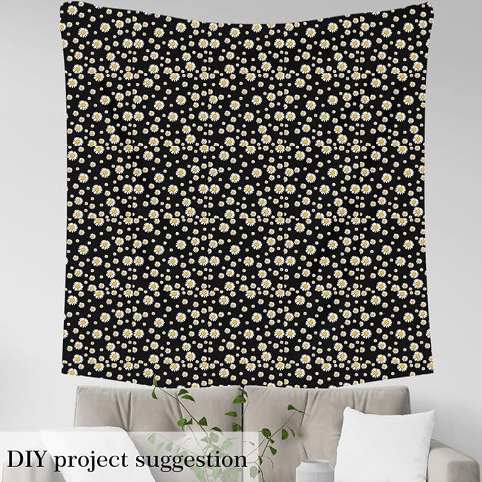 Erosebridal Flowers Upholstery Decor Daisy Soft Not Stretchy Decor Garden - Image 3