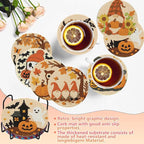 8 PCS Halloween Diamond Art Coasters Kits Cute Diamond Painting Coaster | - Image 5