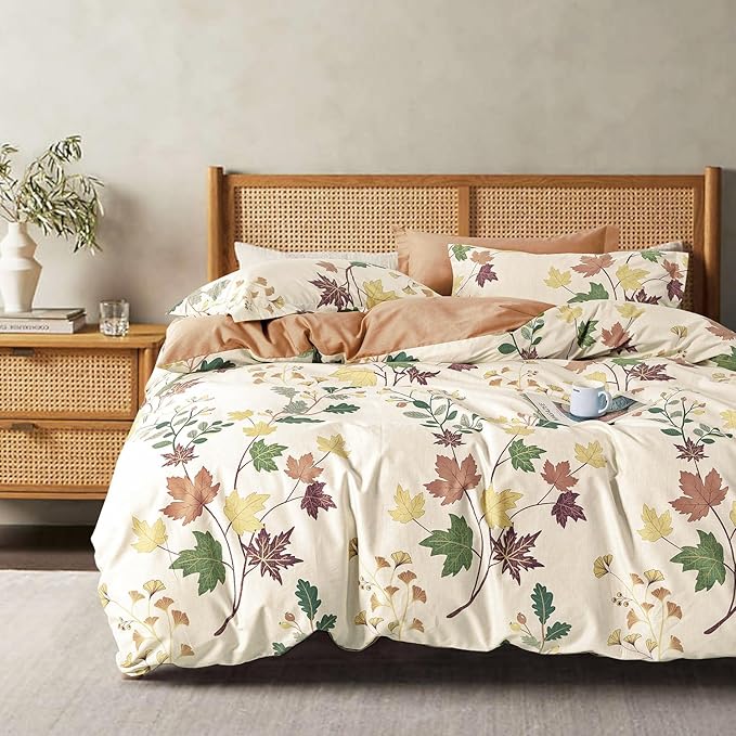 LEMIROE Botanical Cotton Comforter Queen Size by LEMIROEBEDDING