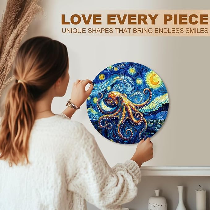 Ocean Night Octopus Puzzles Adults Gifts - Image 6