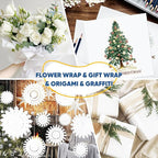Art Paper Roll for Crafts, 17.75"x1200" White Gift Wrapping Paper | Drawing & - Image 6
