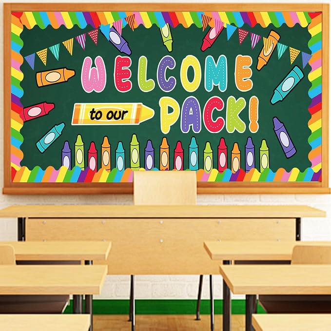 79 Pcs Welcome Back to School Bulletin Board Decorations | Welcome to Our Pack by BCCSNNM