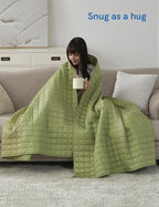 YnM Cooling Weighted Blanket for Adults, 12lbs Heavy Bed Throw for One Person - Image 4
