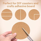 100 Pcs 3 Inch Round Self-Adhesive Cork Sheets, Wall Art & Decoration - Image 6