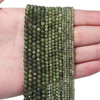 2mm 180pcs Southern Jade Tiny Gemstone Beads - Image 2