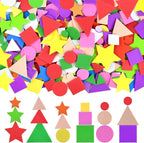Coopay Foam Stickers Geometry Self-Adhesive Geometry Shapes Stickers Assorted by Coopay