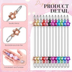 Tondiamo 24 Pcs Beadable Keychain Bars Bulk Blank DIY Metal Beaded Keychain - Image 4